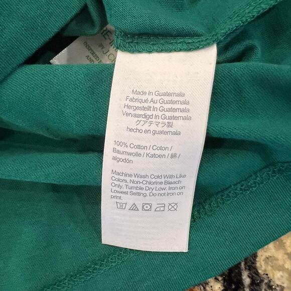 **NWT J. Crew Men's Green W/ Christmas St. Bernard & Wreath Graphic Tee - - Picture 10 of 10